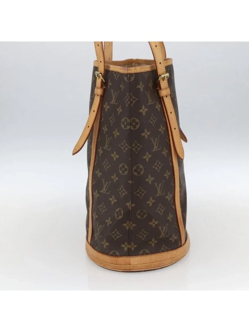 Authentic LOUIS VUITTON Monogram Bucket GM Shoulder Bag M42236 LV